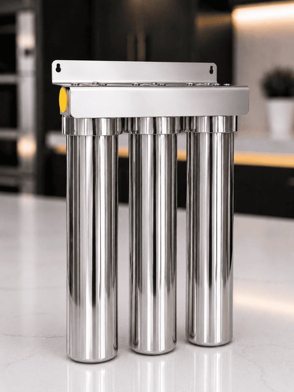 AquaVerde™ 3-Stage Stainless Steel Whole House Filtration System