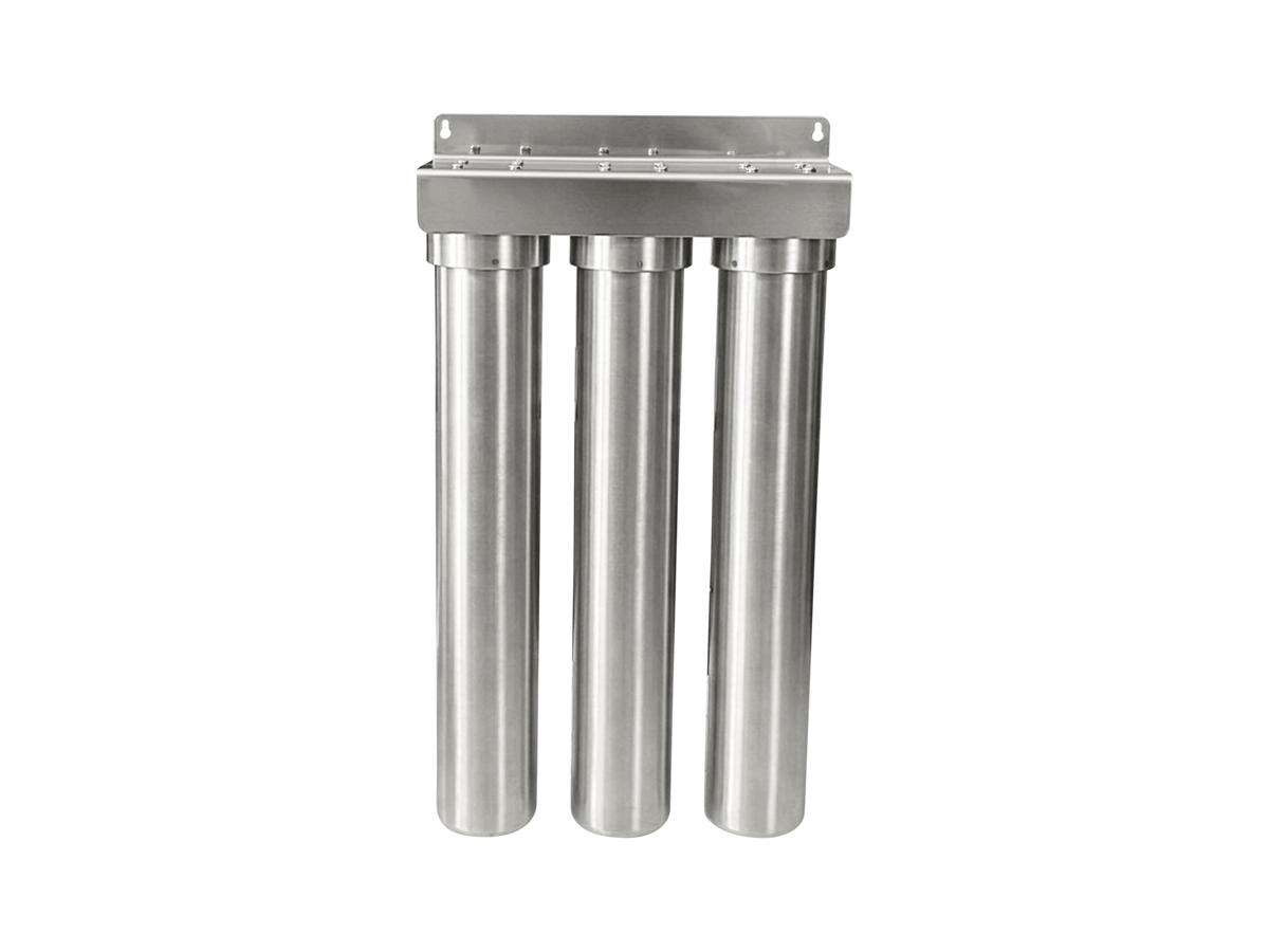 AquaVerde™ 3-Stage Stainless Steel Whole House Filtration System