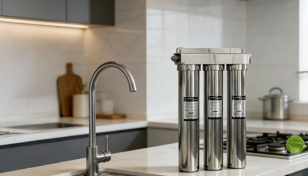 AquaVerde™ 3-Stage Stainless Steel Whole House Filtration System